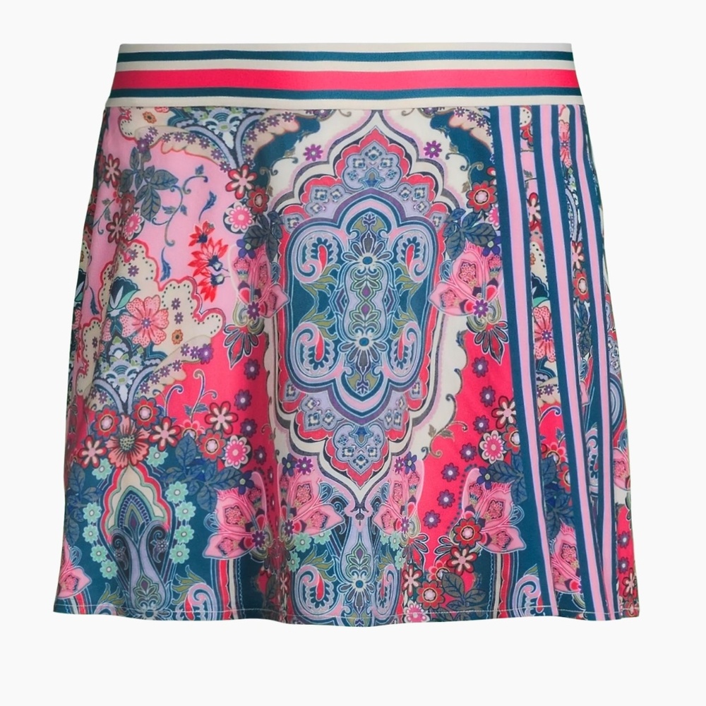 { Johnny Was } - Melody Bee Active Paisley Tennis Skirt